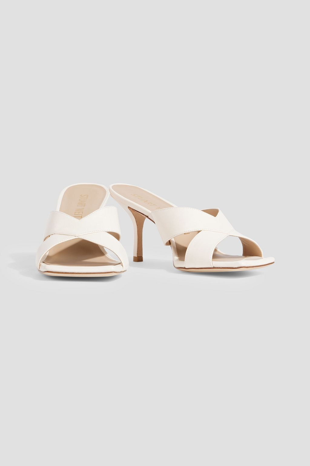 STUART WEITZMAN Carmen 75 leather mules