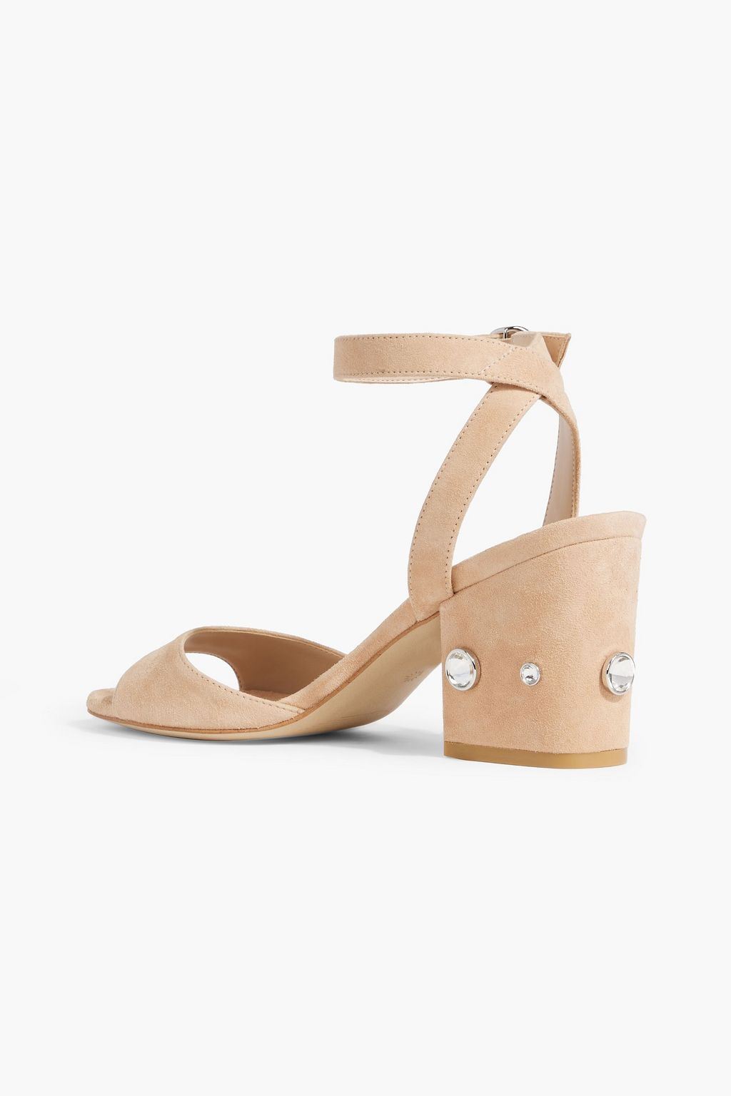 STUART WEITZMAN Alshn 75 crystal-embellished suede sandals