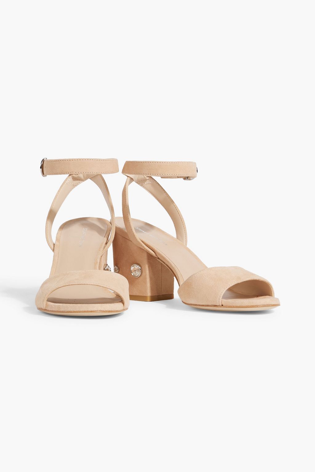 STUART WEITZMAN Alshn 75 crystal-embellished suede sandals