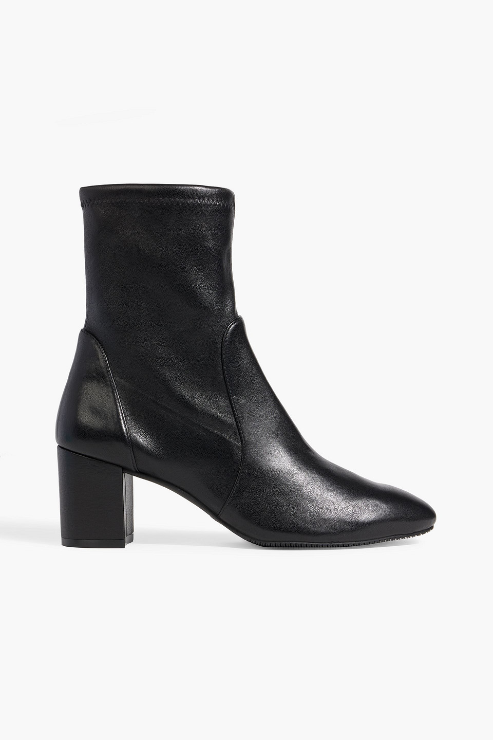 Stuart Weitzman Yuliana 60 Stretch-leather Ankle Boots In Black