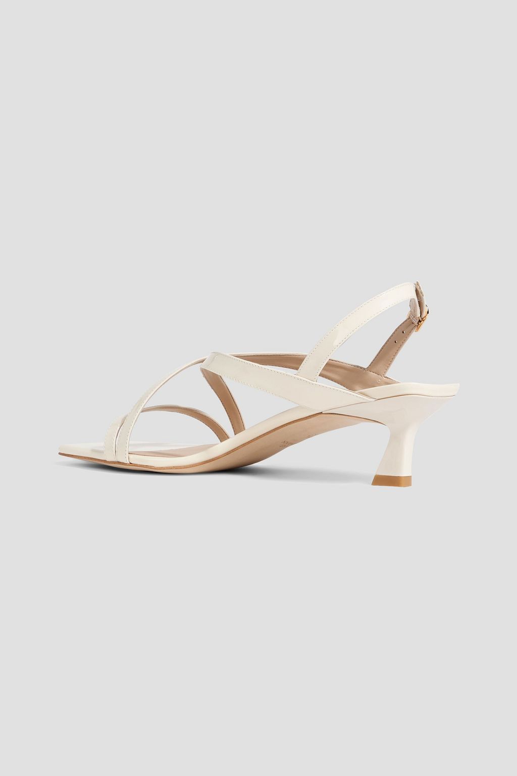 STUART WEITZMAN Oasis 50 patent-leather slingback sandals