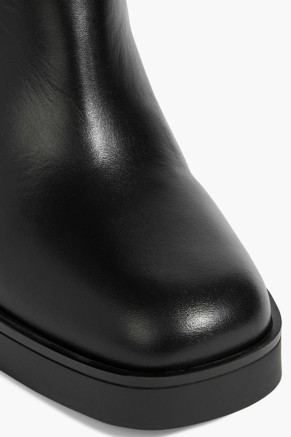Stuart Weitzman Bethenny 80 Leather Ankle Boots In Animal Print