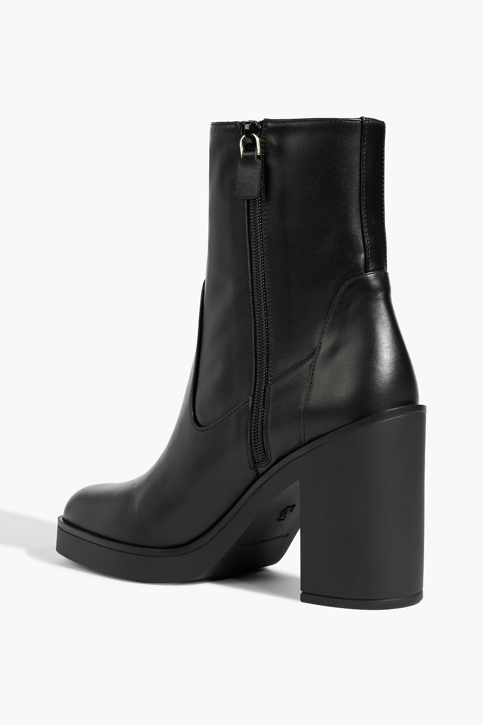 Stuart Weitzman Bethenny 80 Leather Ankle Boots In Animal Print