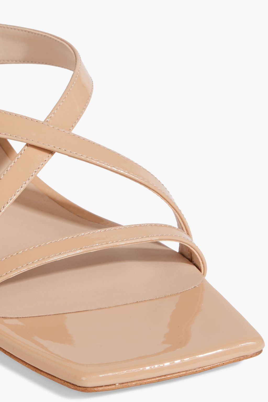 STUART WEITZMAN Oasis 50 patent-leather slingback sandals