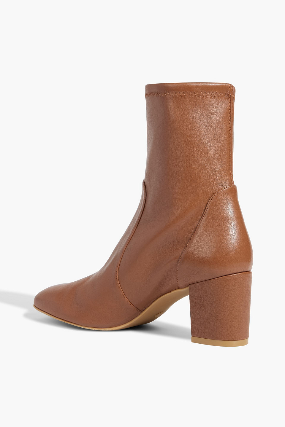 Stuart Weitzman Womens Brown Flareblock 85 Suede Sock Boots In Brown