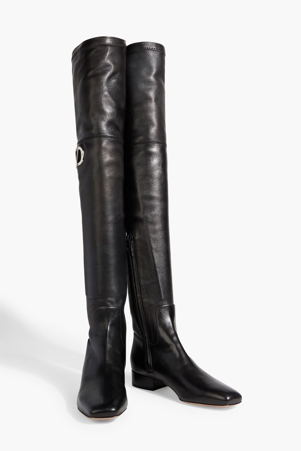 VALENTINO GARAVANI VLOGO leather over-the-knee boots