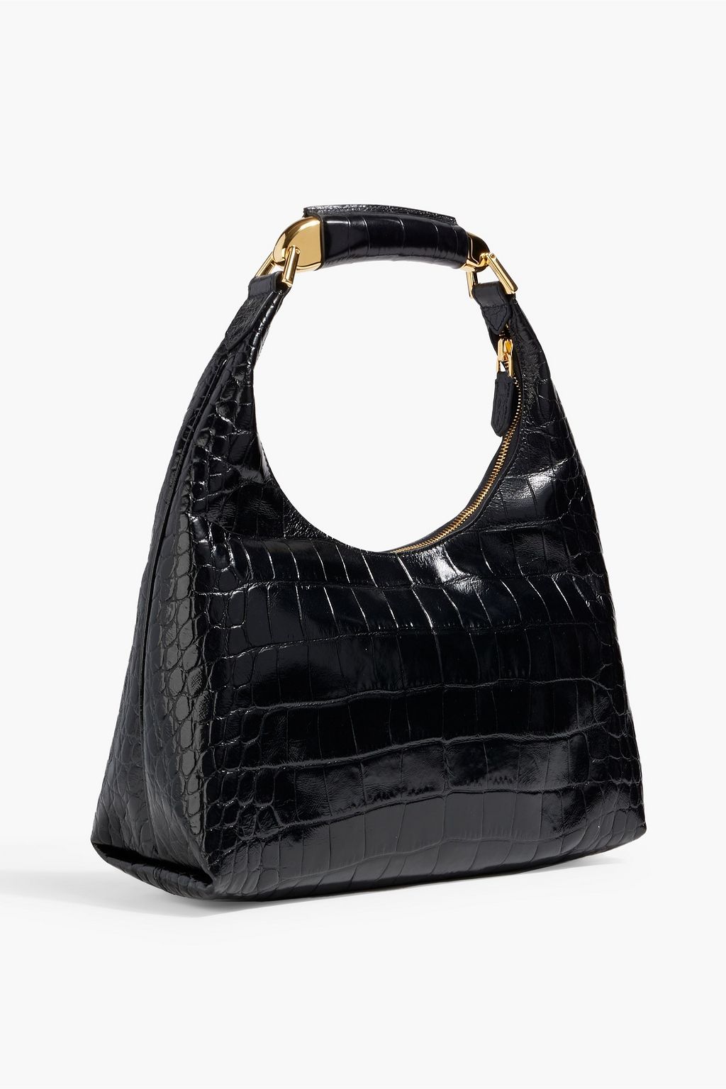 TOM FORD Bianca croc-effect leather shoulder bag