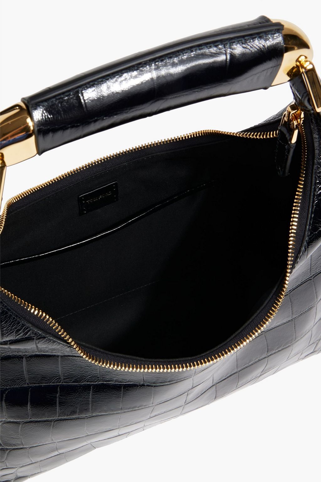 TOM FORD Bianca croc-effect leather shoulder bag