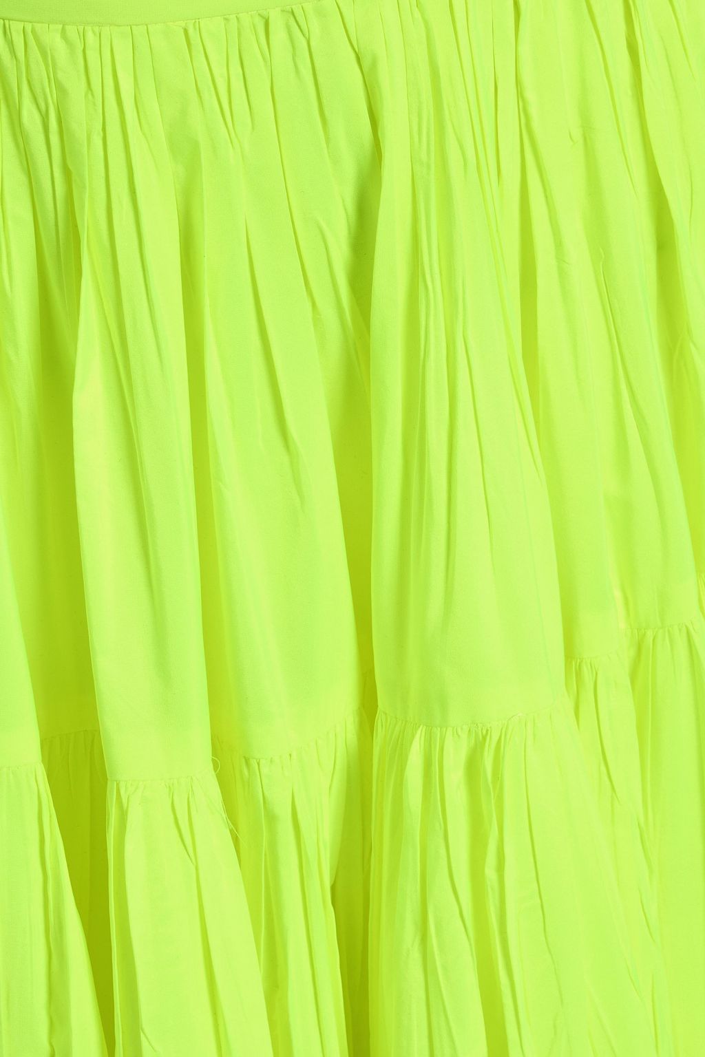 VALENTINO GARAVANI Tiered neon shell maxi skirt