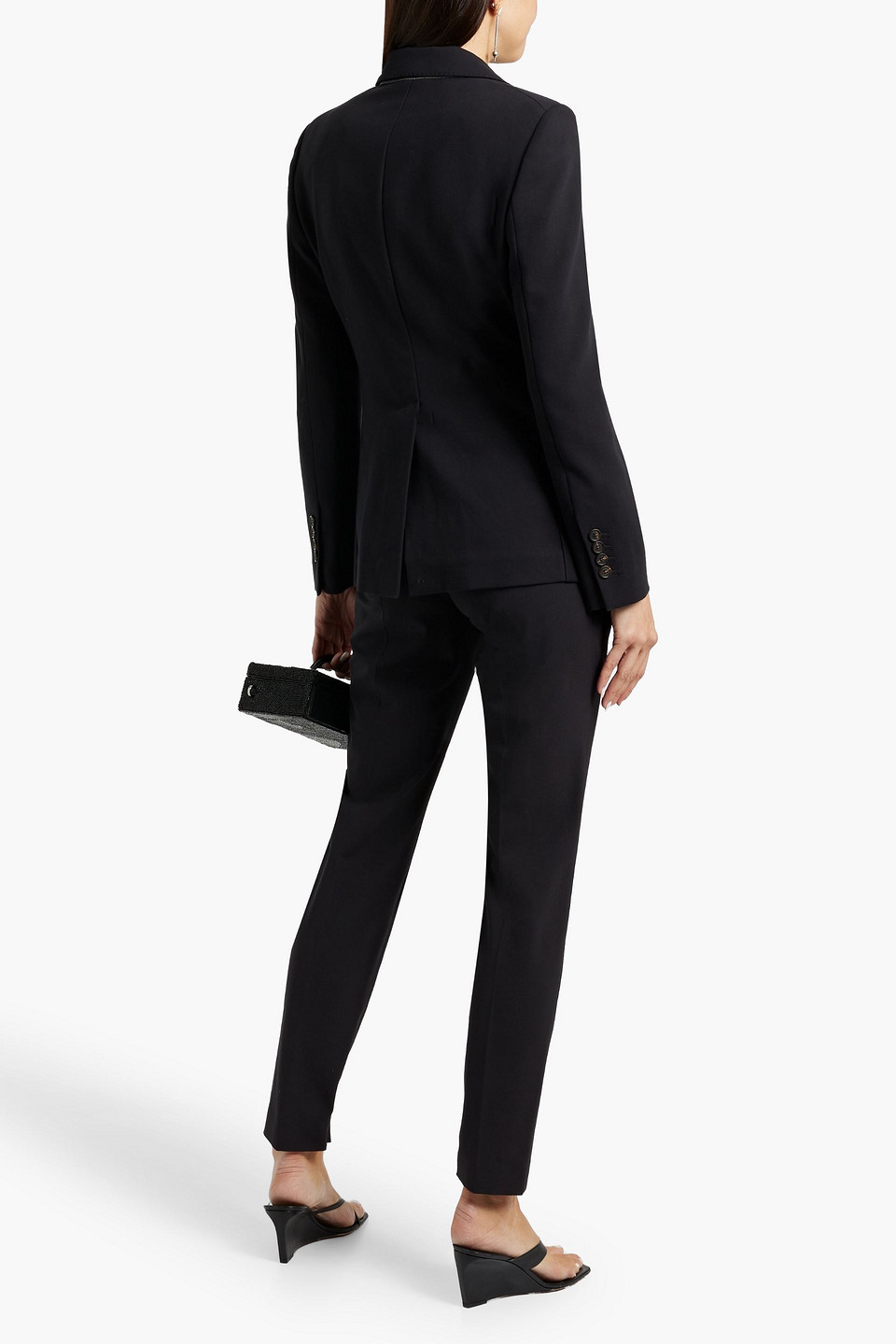 Brunello Cucinelli Bead-embellished Cotton-twill Blazer
