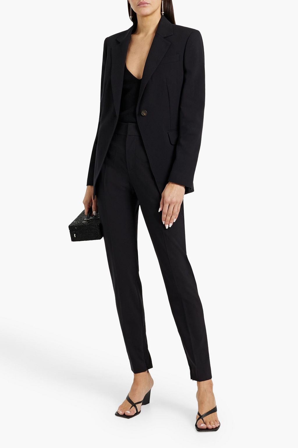 BRUNELLO CUCINELLI Bead-embellished cotton-twill blazer