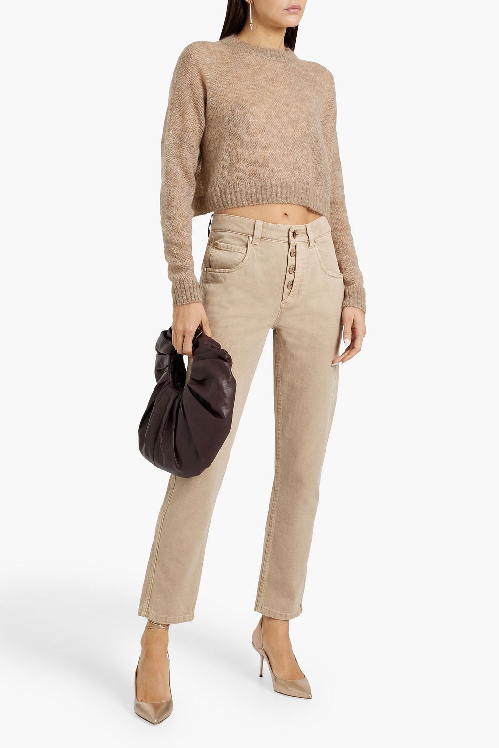 BRUNELLO CUCINELLI High-rise straight-leg jeans