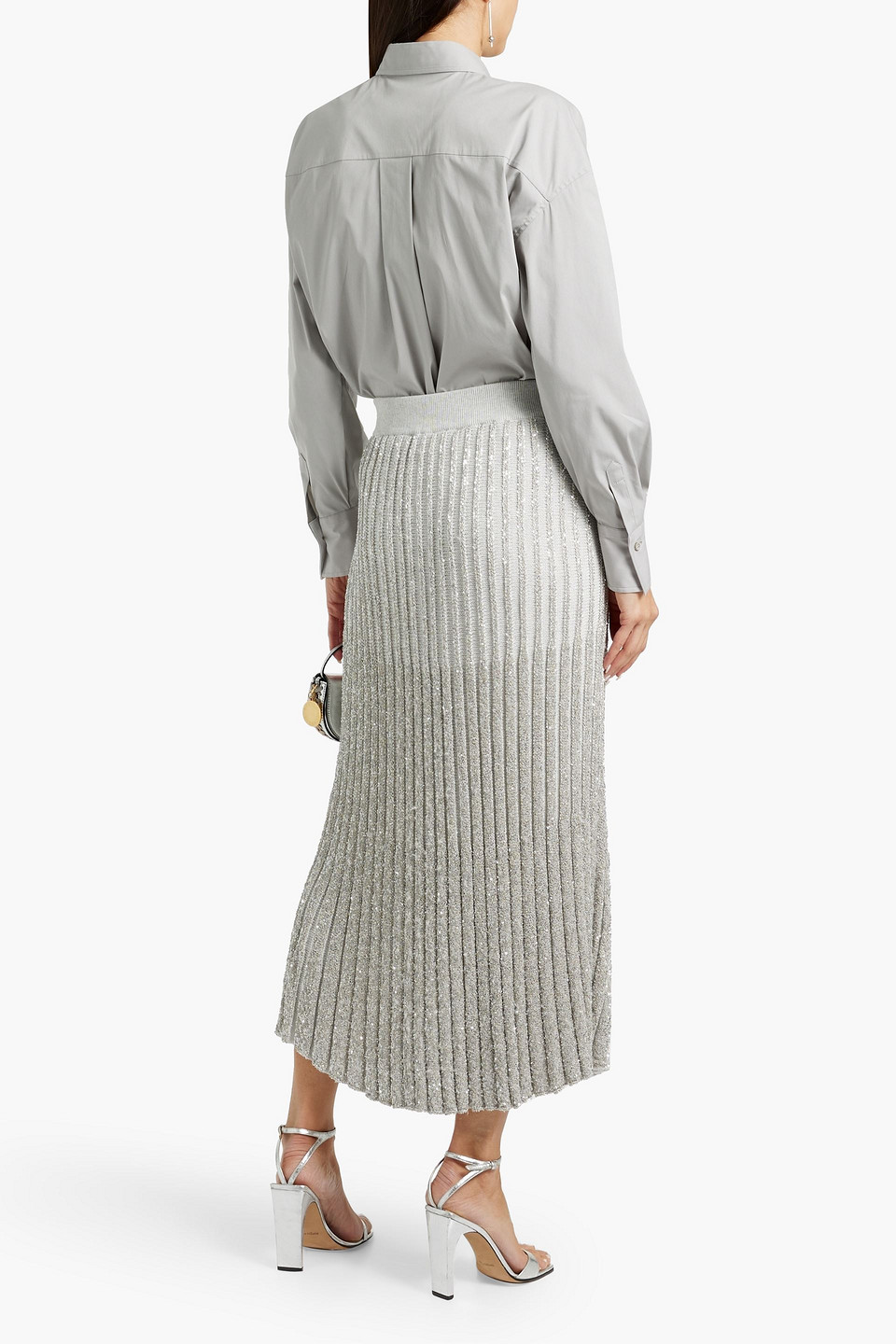 Brunello Cucinelli Bead-embellished Cotton-blend Poplin Shirt