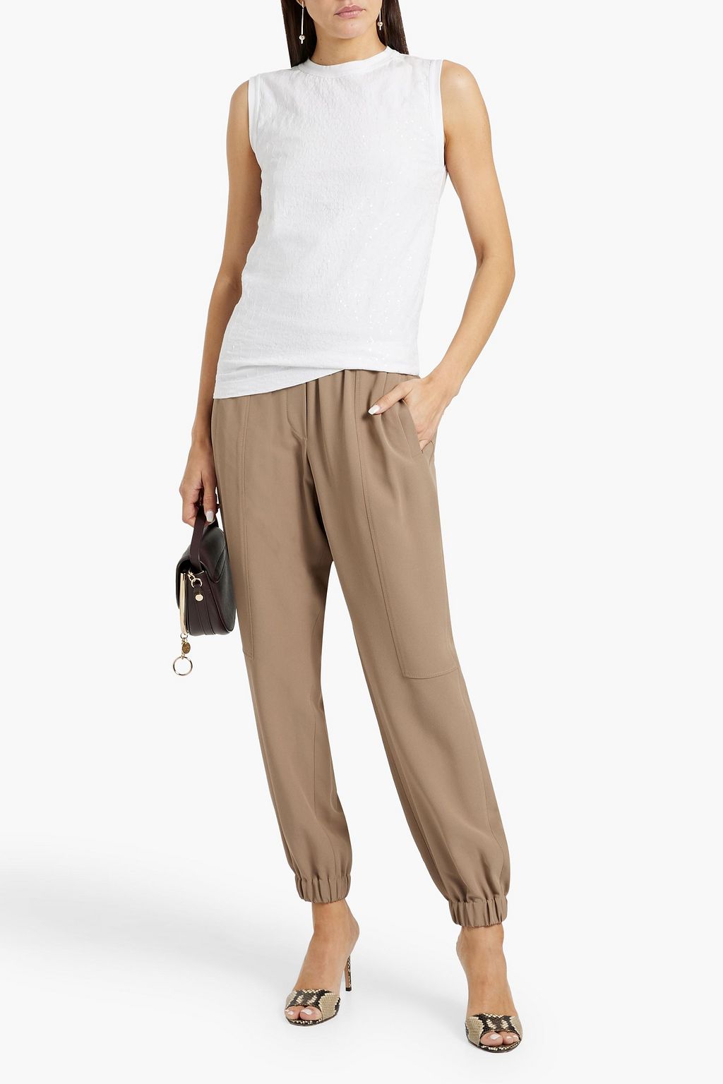 BRUNELLO CUCINELLI Crepe tapered pants