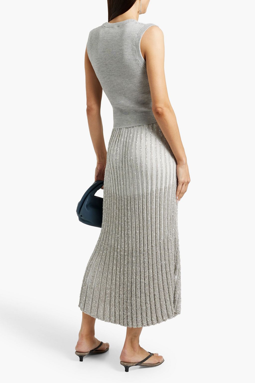 BRUNELLO CUCINELLI Ribbed wool and cashmere-blend vest