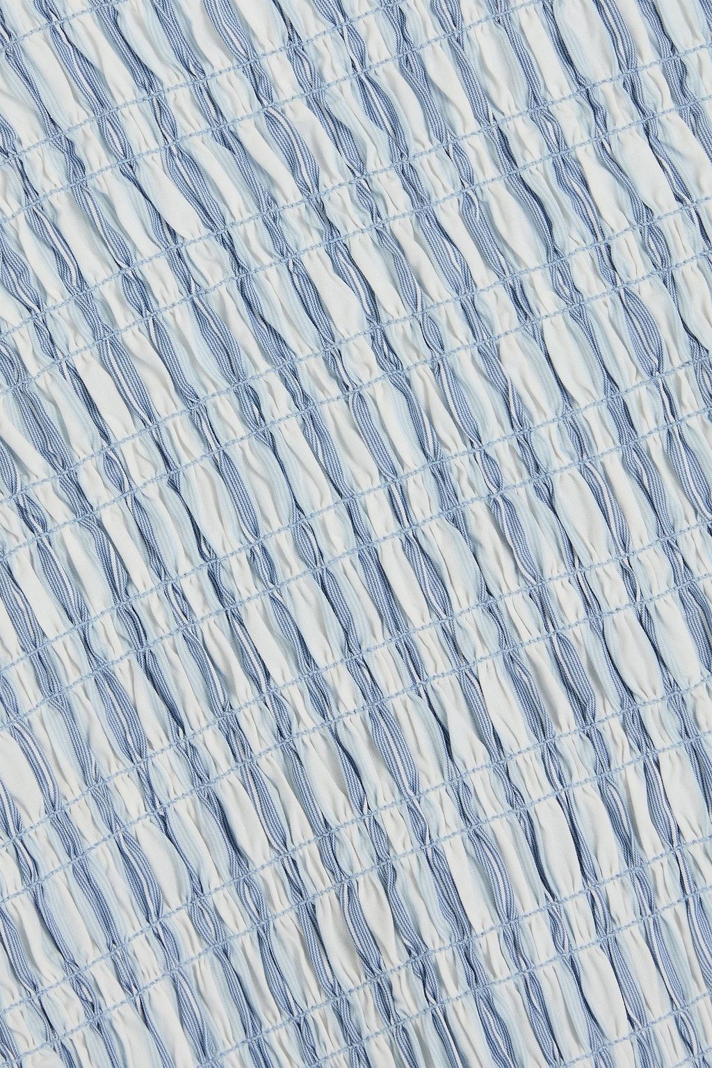 GANNI Striped cotton-poplin top