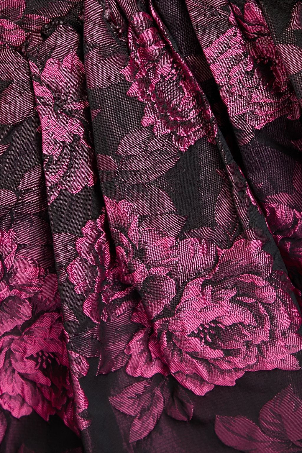 GANNI Floral-jacquard mini dress