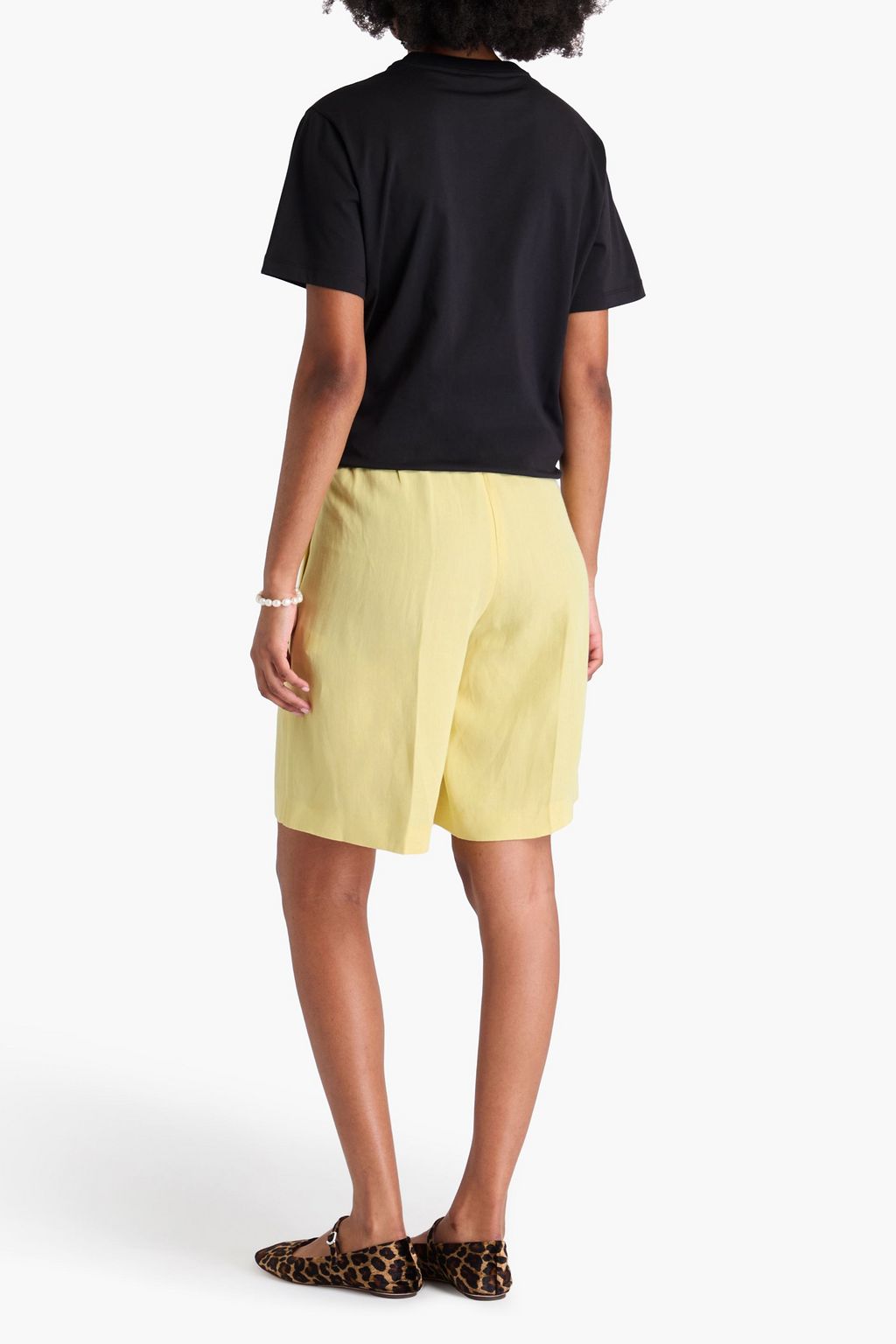 GANNI Printed cotton-jersey T-shirt