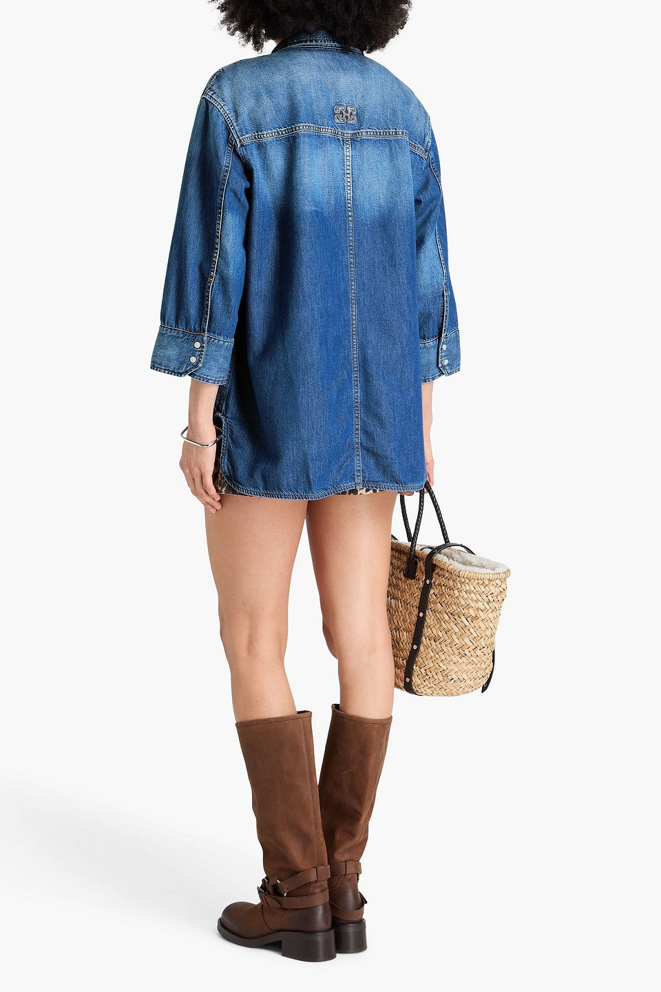 Ganni Faded Denim Shirt