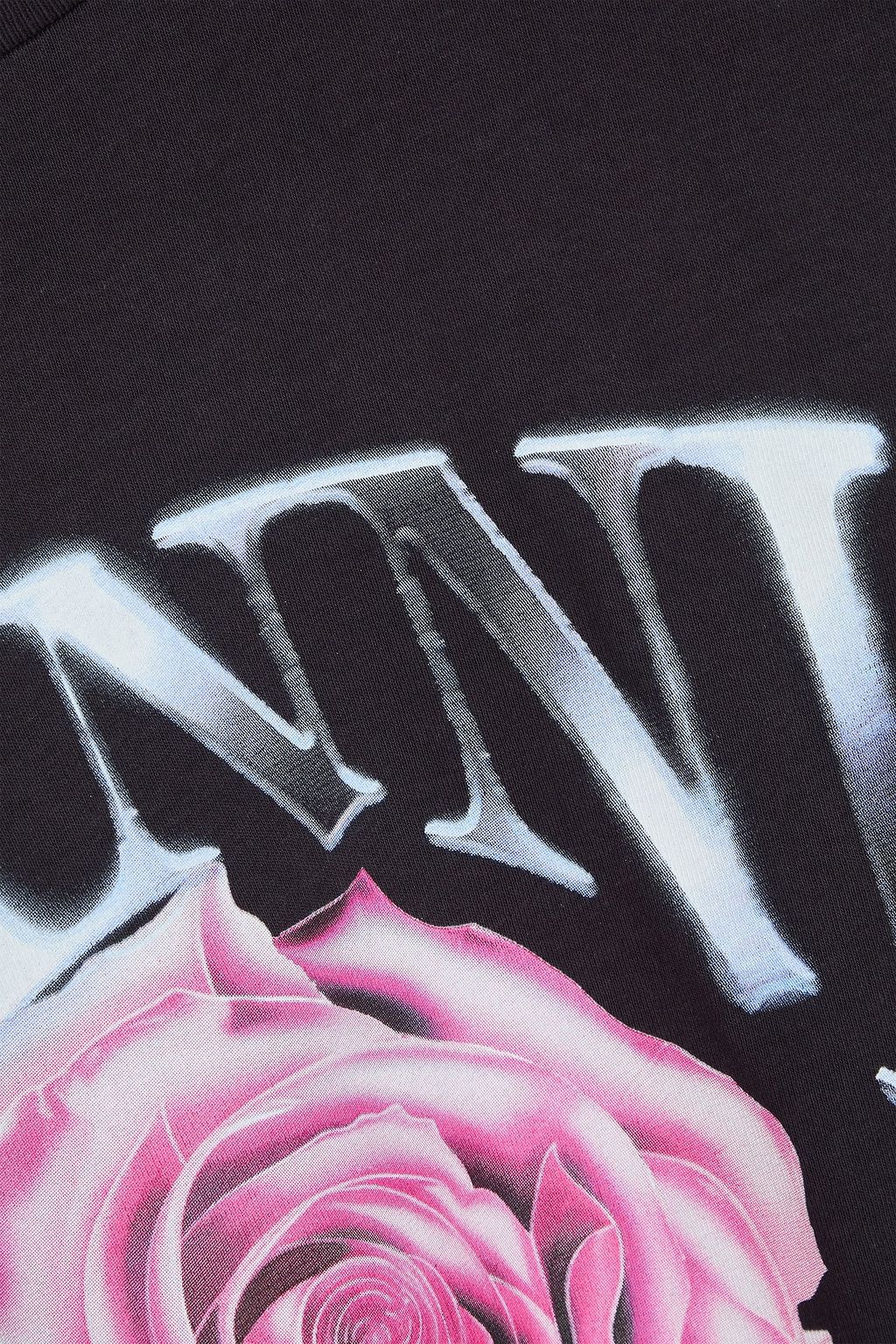 GANNI Oberteil aus Baumwoll-Jersey mit Print