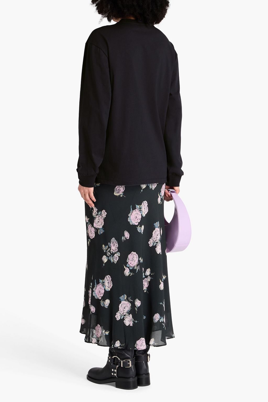 GANNI Oberteil aus Baumwoll-Jersey mit Print
