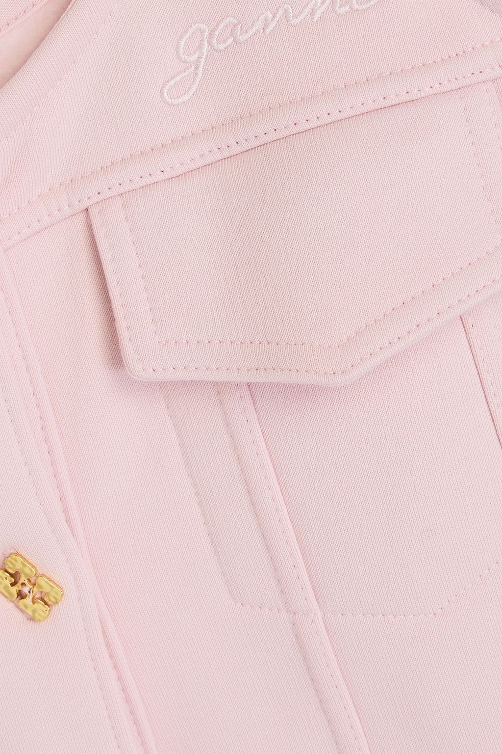 GANNI Minikleid aus Baumwollfleece