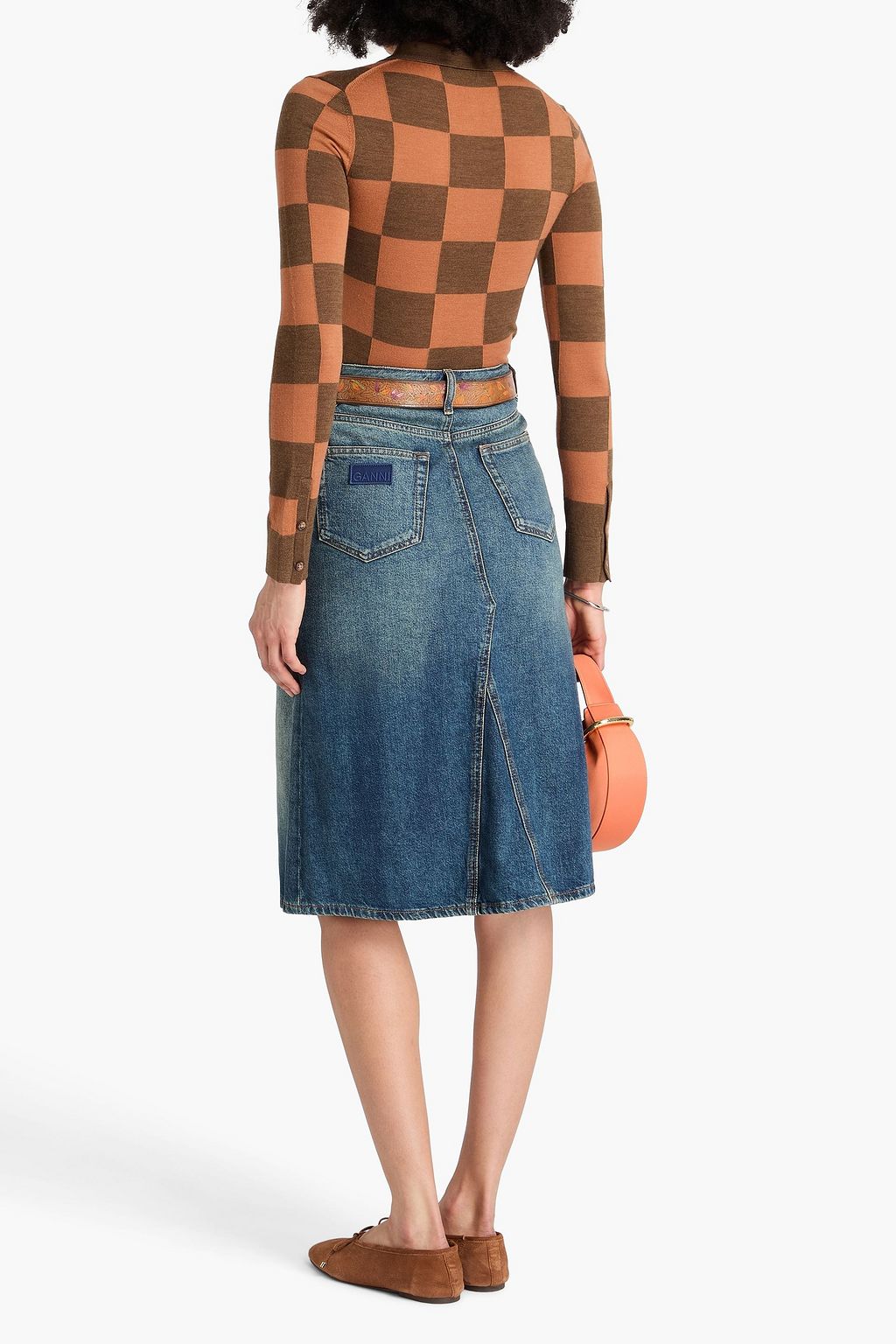 GANNI Denim skirt