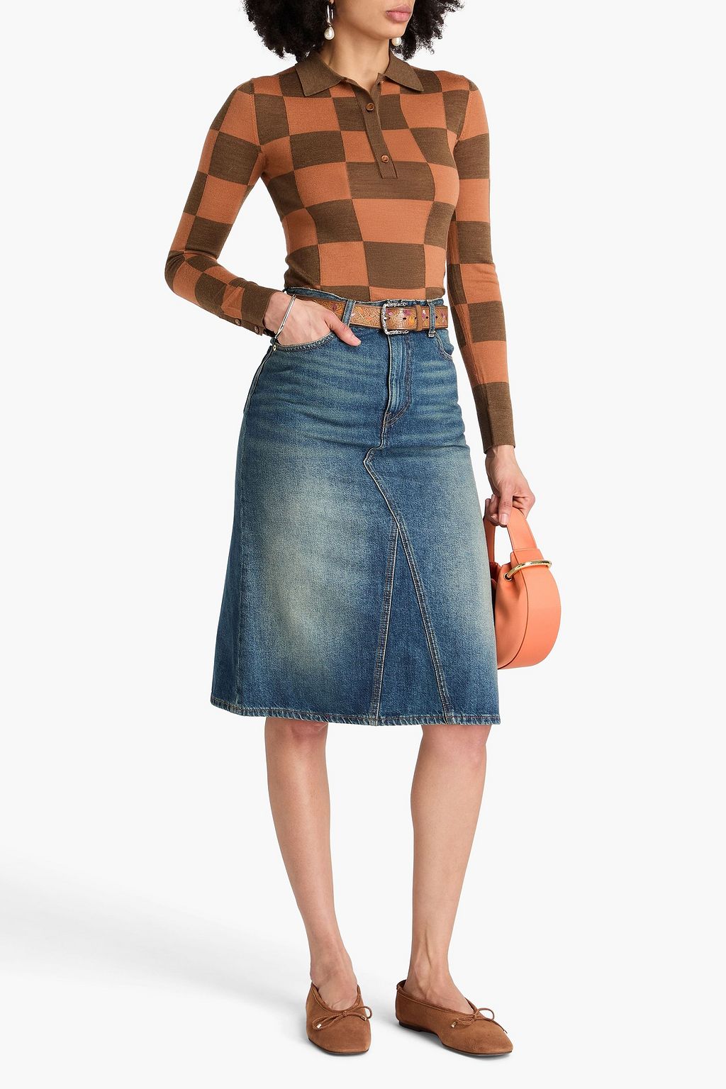 GANNI Denim skirt