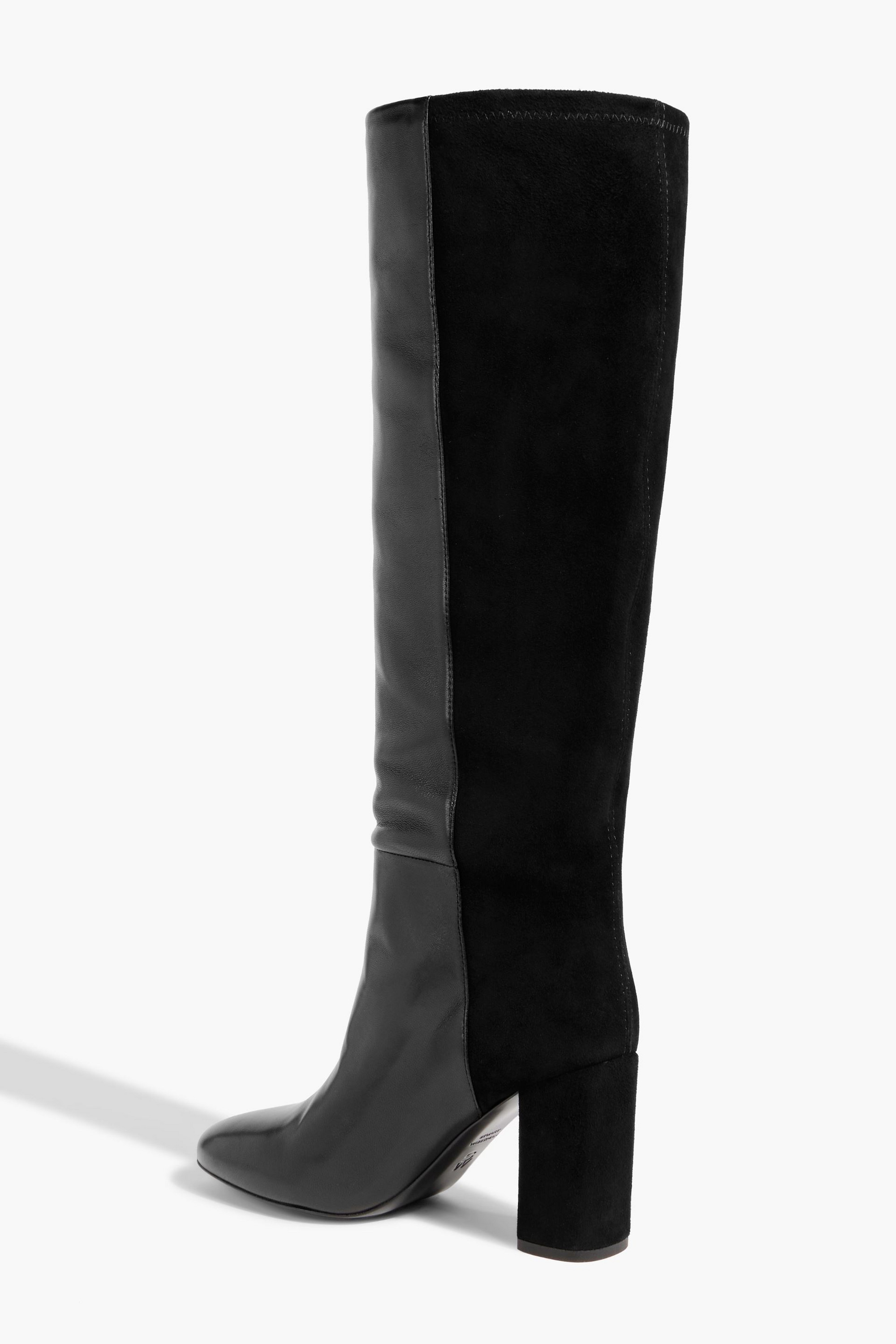 Stuart Weitzman Leather and suede knee boots thumbnail