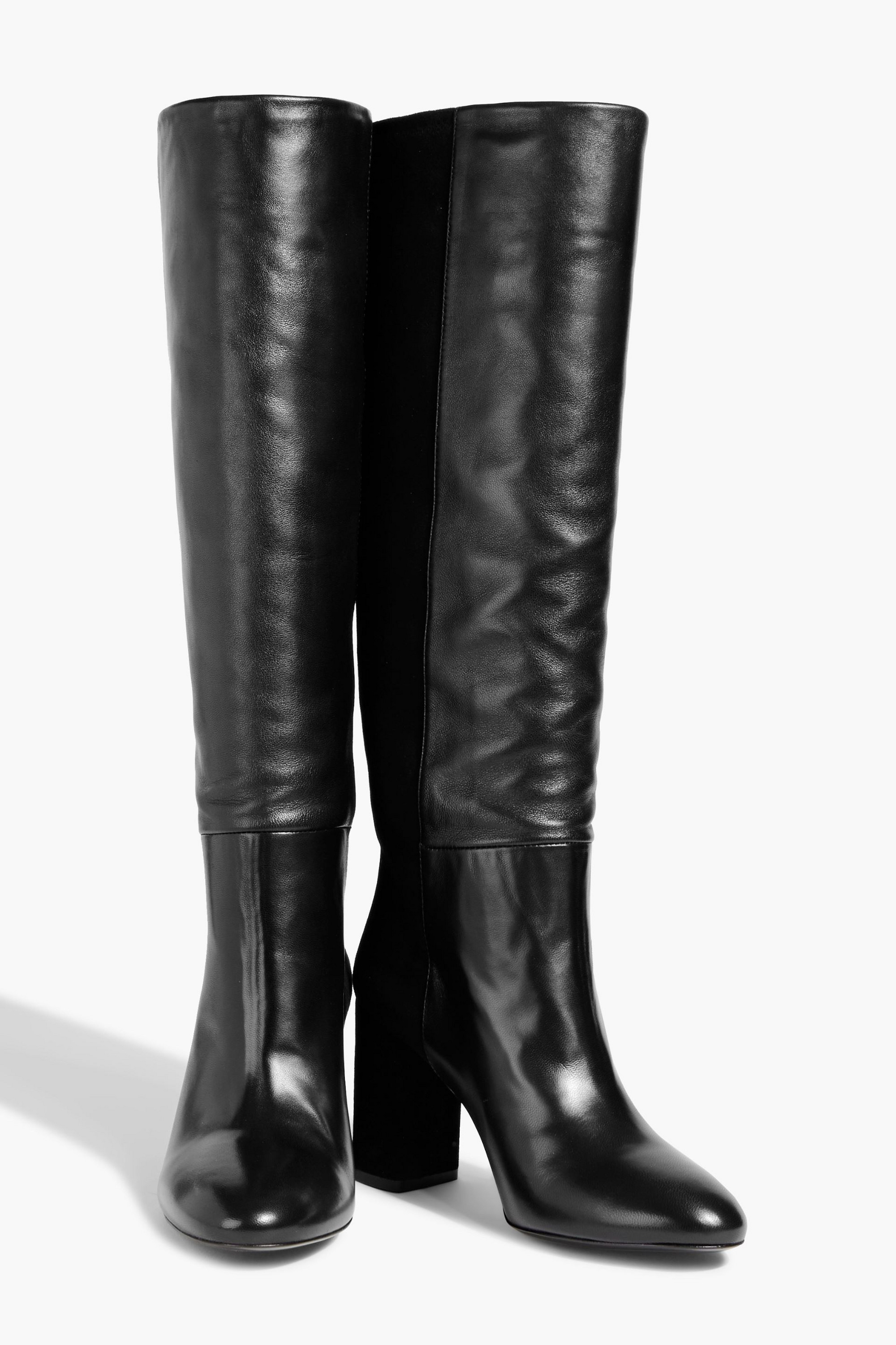 Stuart Weitzman Leather and suede knee boots thumbnail