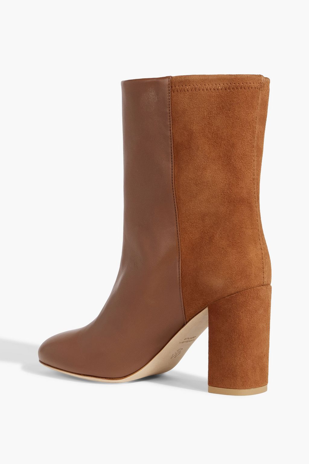STUART WEITZMAN Leather and suede ankle boots