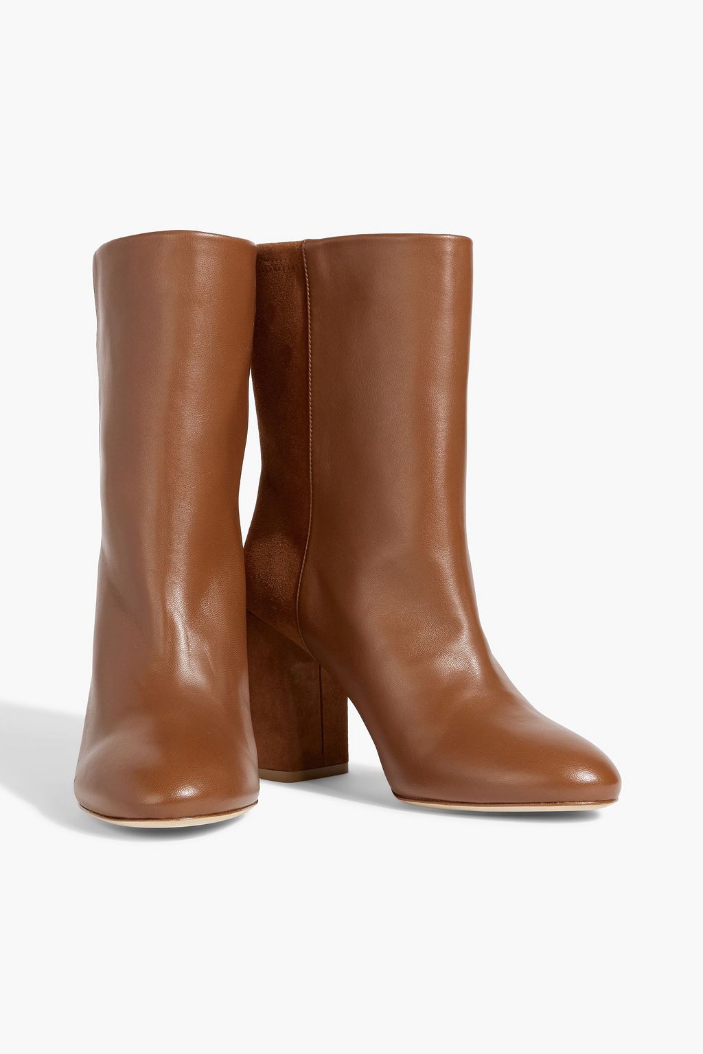 STUART WEITZMAN Leather and suede ankle boots