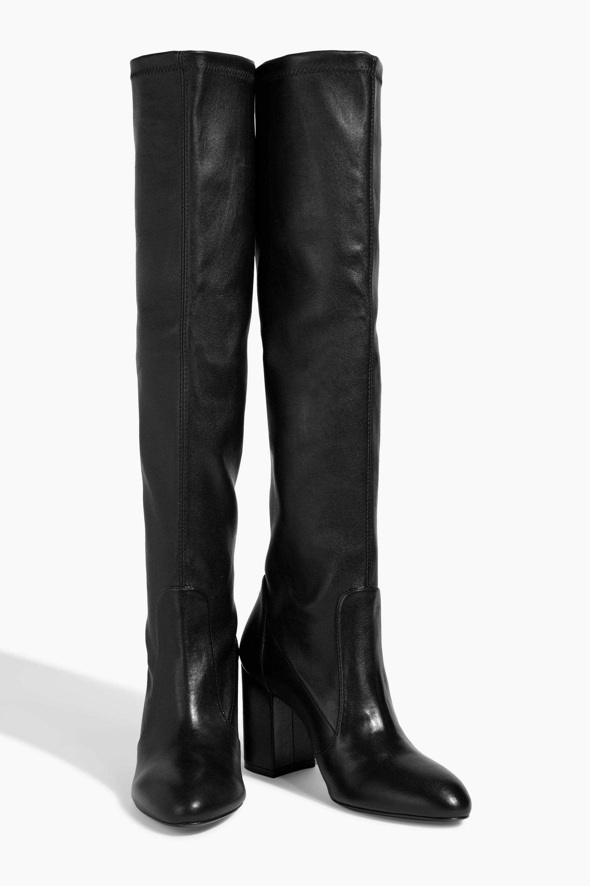 Stuart Weitzman - Yuliana 85 leather knee boots | Plush