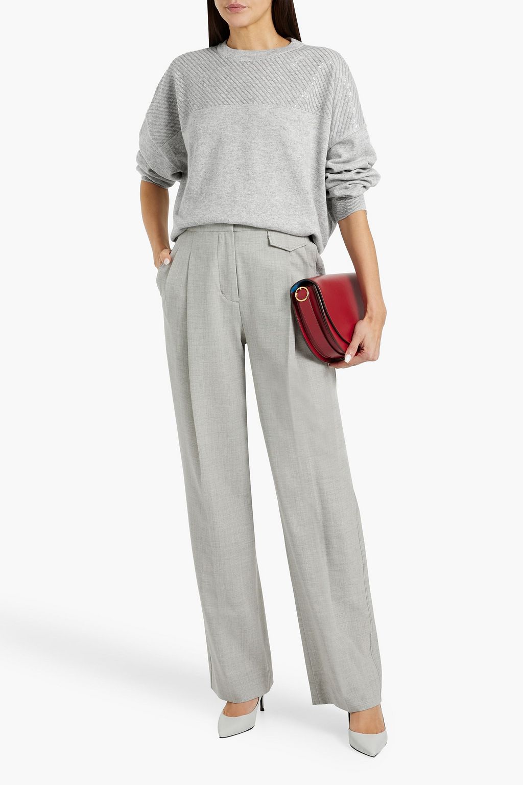 BRUNELLO CUCINELLI Sequin-embellished cashmere sweater