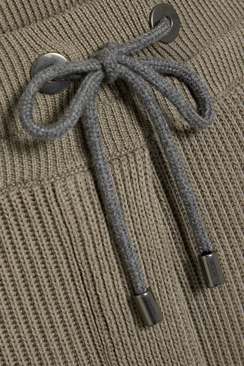 BRUNELLO CUCINELLI Gerippte Cropped Track Pants aus Baumwolle
