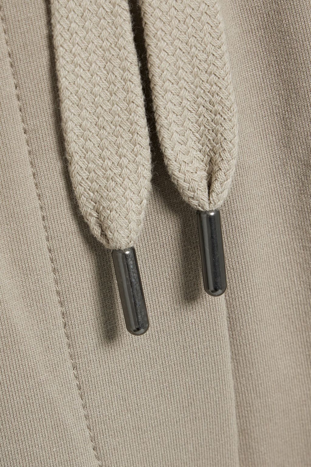 BRUNELLO CUCINELLI French cotton-blend terry track pants