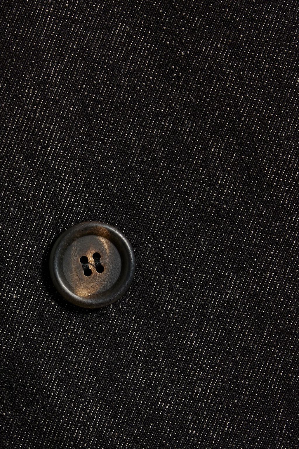 BRUNELLO CUCINELLI Double-breasted cotton and linen-blend twill blazer
