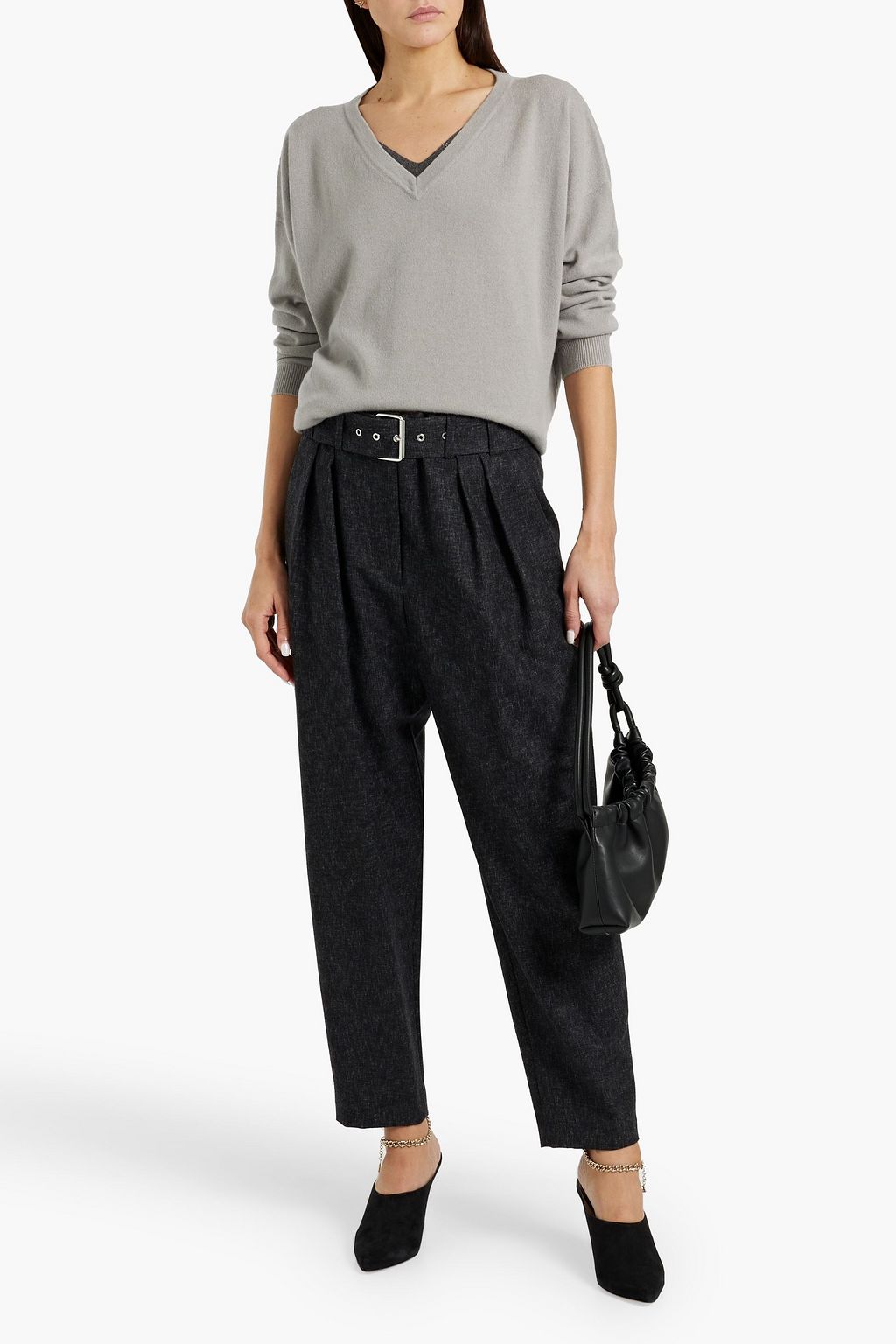 BRUNELLO CUCINELLI Bead-embellished cashmere sweater