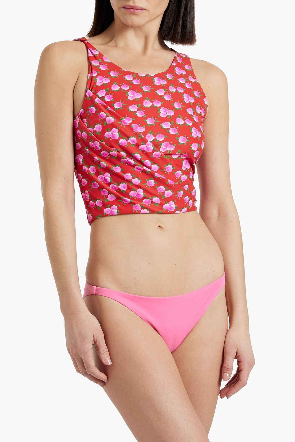 MAGDA BUTRYM Floral-print bikini top