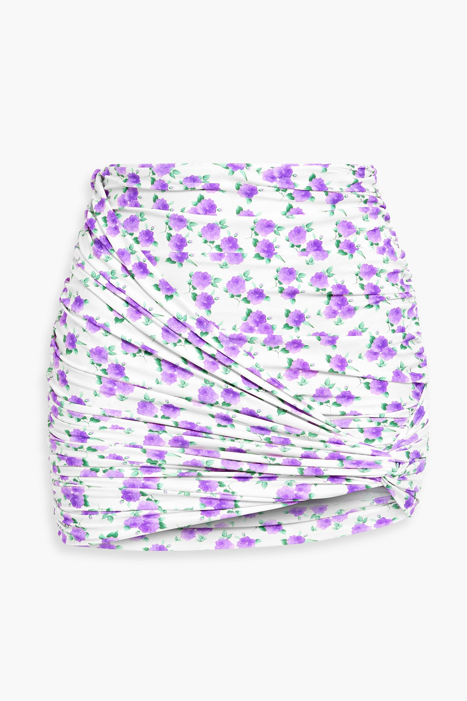 Magda Butrym Draped Floral-print Swim Skirt