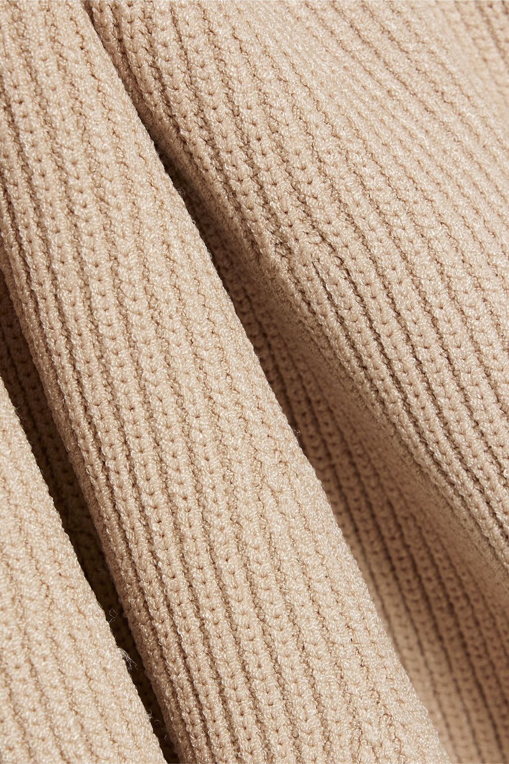 TOTEME Contour ribbed-knit peplum top