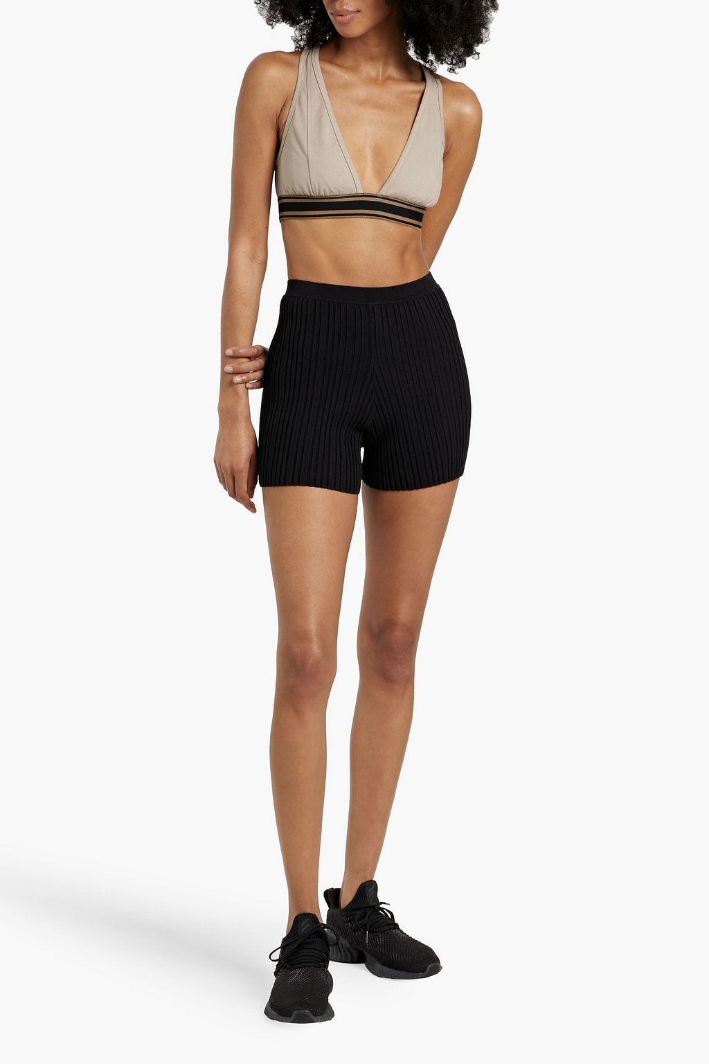 BRUNELLO CUCINELLI Cotton-blend jersey bra top