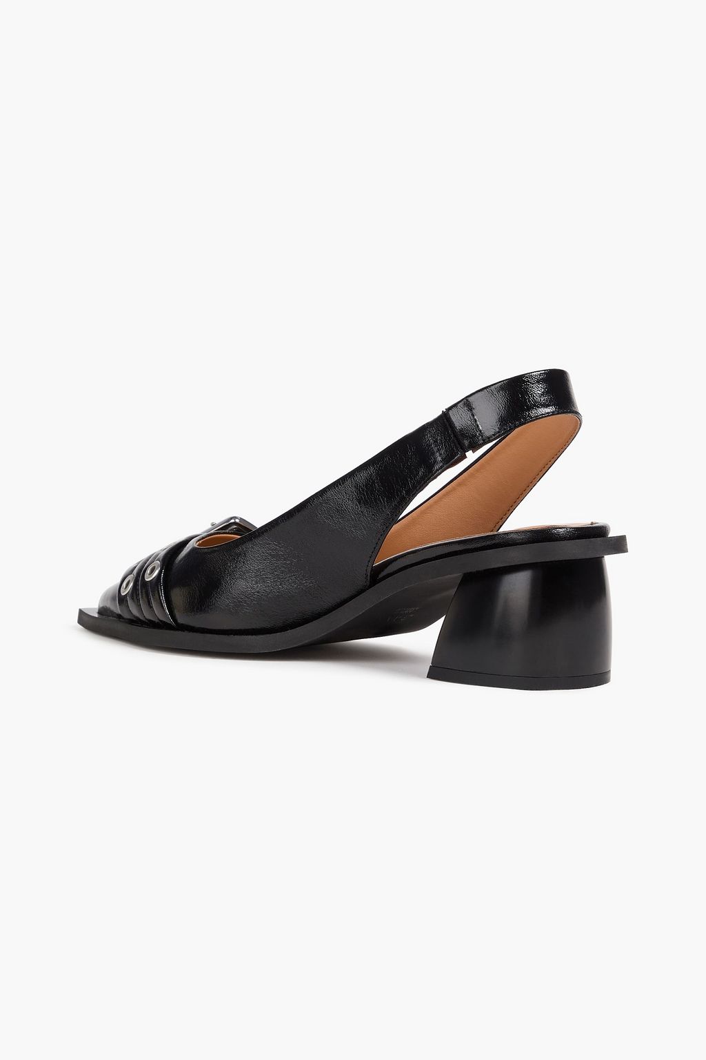 GANNI Buckled slingback pumps