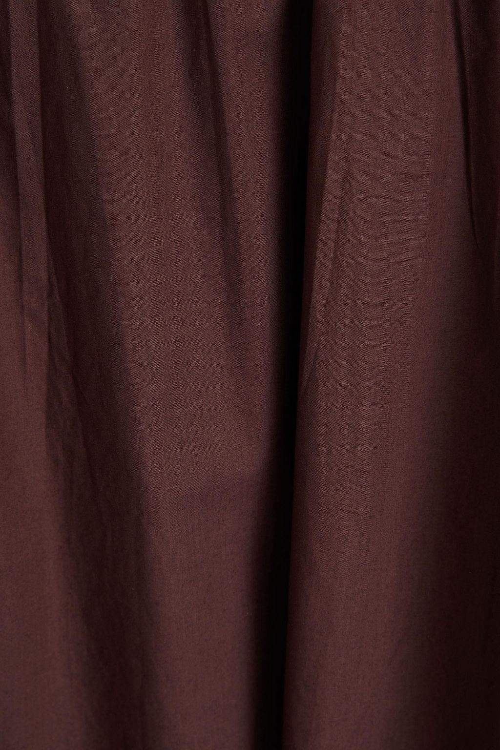 GANNI Gathered cotton-poplin midi dress