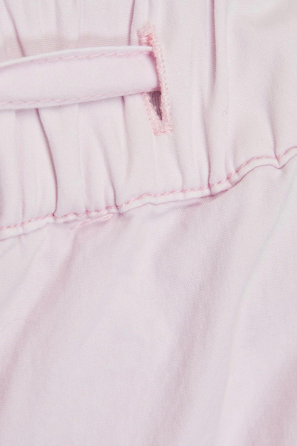 GANNI Cotton-blend poplin straight-leg pants