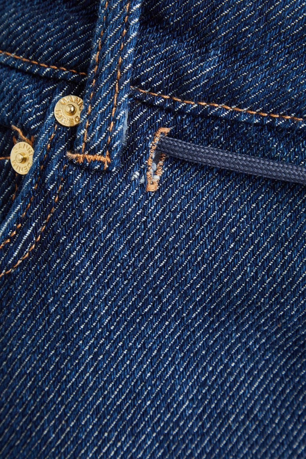 GANNI Hoch sitzende Jeans mit weitem Bein