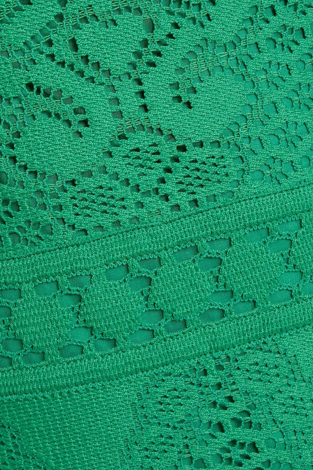 VALENTINO GARAVANI Pointelle-knit cotton-blend mini dress