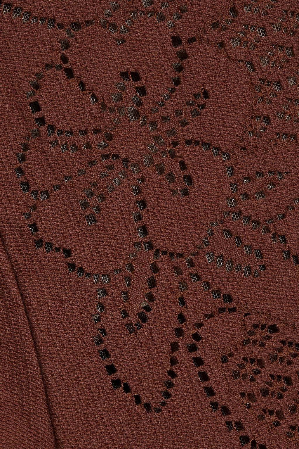 VALENTINO GARAVANI Pointelle-knit cotton-blend shorts