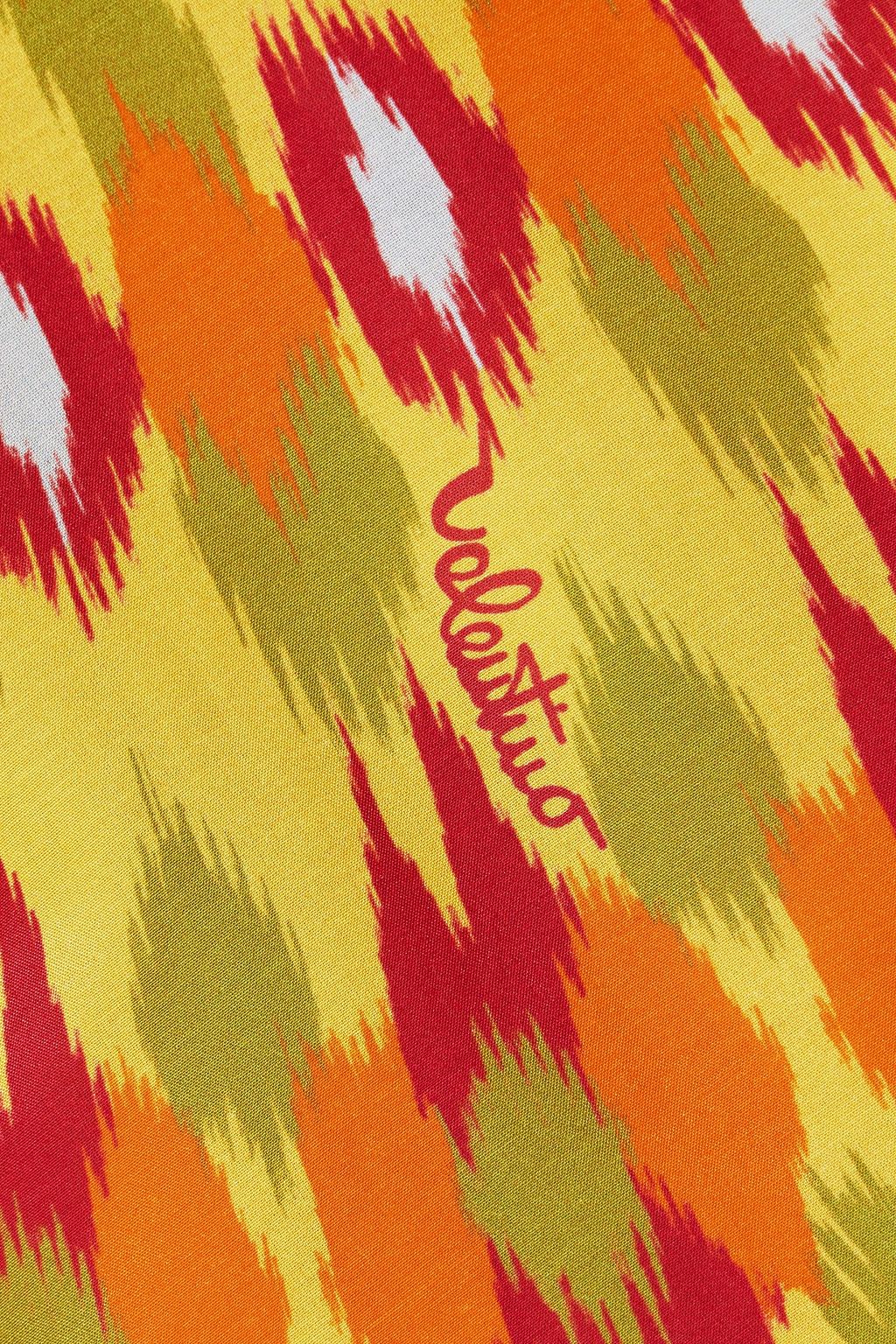 VALENTINO GARAVANI Printed silk and cotton-blend kaftan