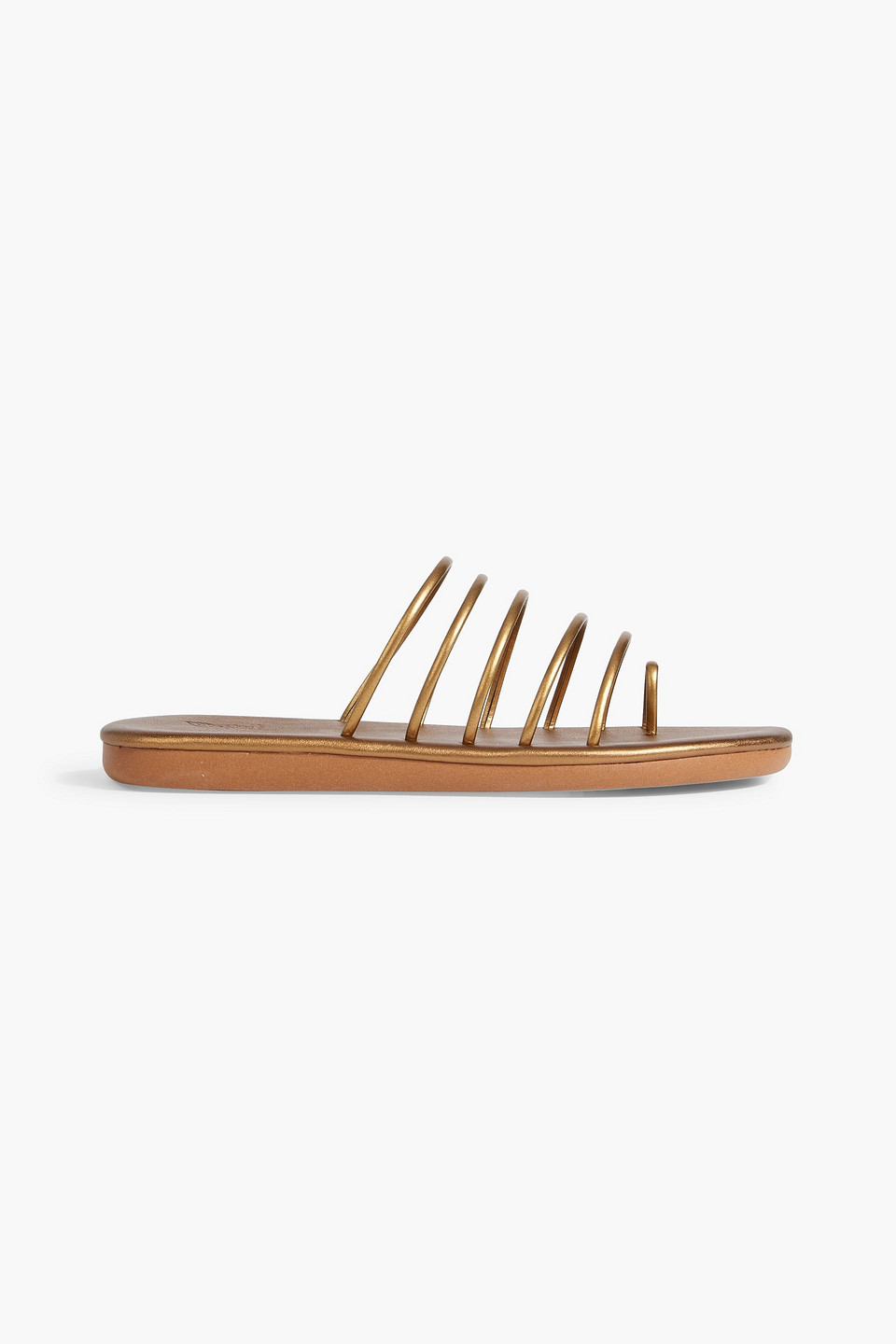 Ancient Greek Sandals Sanni Metallic Sandals In Brown